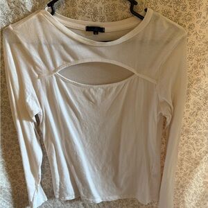 Elegant Cream Long Sleeve Top